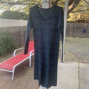 Peruvian Connection knit cotton dress size S